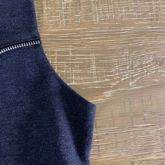 Michael Kors sleeveless zipper accent sheath dress charcoalsl gray size 4 - Picture 8 of 11